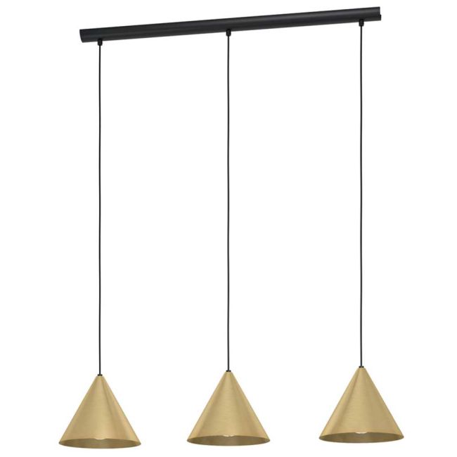Narices Gold E27 3 Light Pendant by Eglo