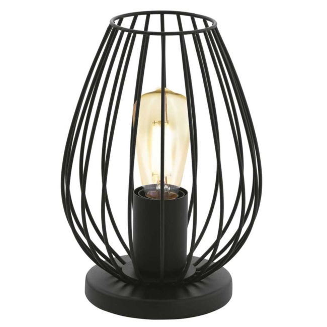 Newtown Black E27 Table Lamp by Eglo