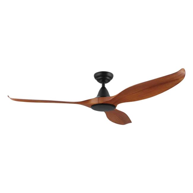 Noosa DC 60" Eglo Ceiling Fan Matt Black with Teak 204228