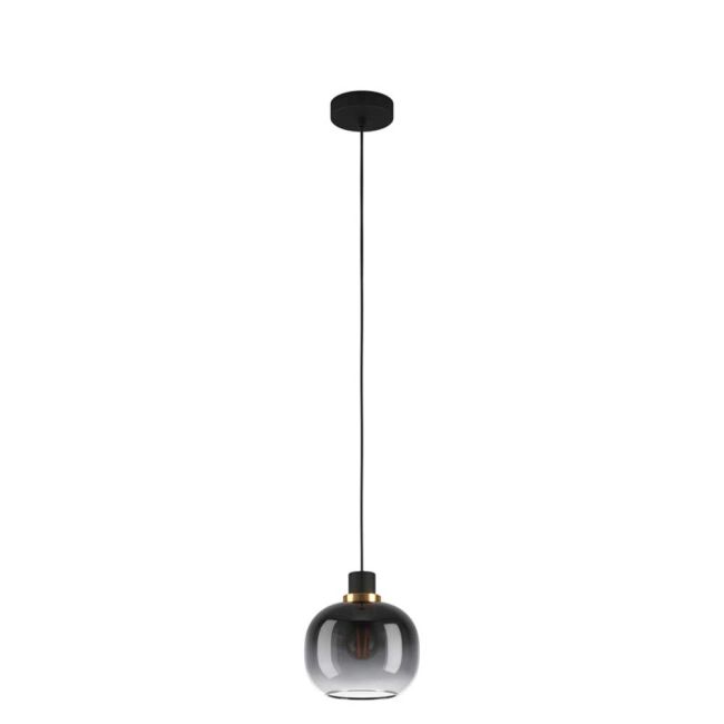 Oilella Black 1 Light Pendant by Eglo
