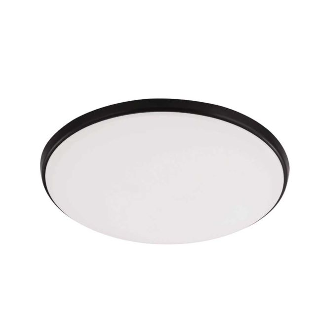 Ollie Black 12W LED Tricolour Oyster Light by Eglo