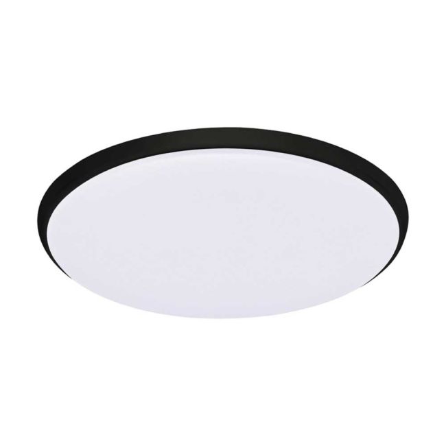 Ollie Black 18W LED Tricolour Oyster Light by Eglo
