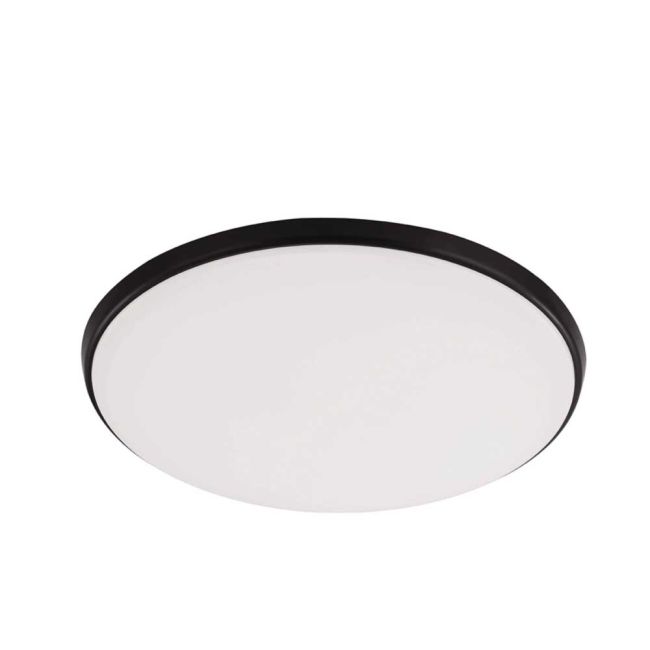 Ollie Black 28W LED Tricolour Oyster Light by Eglo