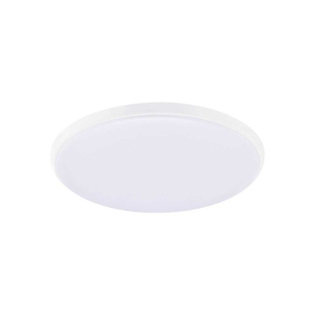 Ollie White 12W LED Tricolour Oyster Light by Eglo