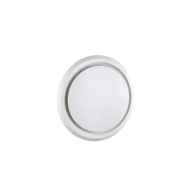Olson 250 Universal Side Duct Round Exhaust Fan in White