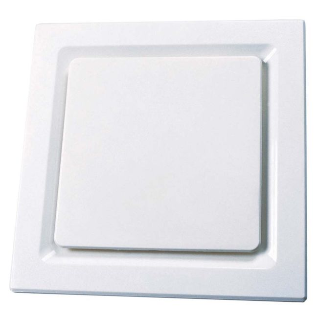 Ovation Univeral Side Duct Square Exhaust Fan in White