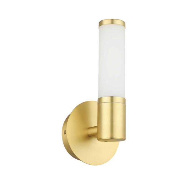 Palmera 1 Brass and Opal Glass 4.5W LED Wall Light by Eglo