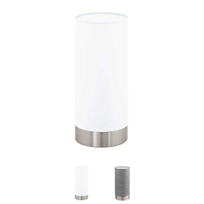 Pasteri Satin Nickel E27 Touch Table Lamp by Eglo
