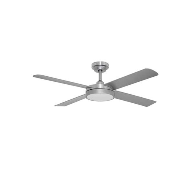 Pinnacle 52" DC Hunter Pacific Ceiling Fan and LED Light in Brushed Aluminium DCPL207