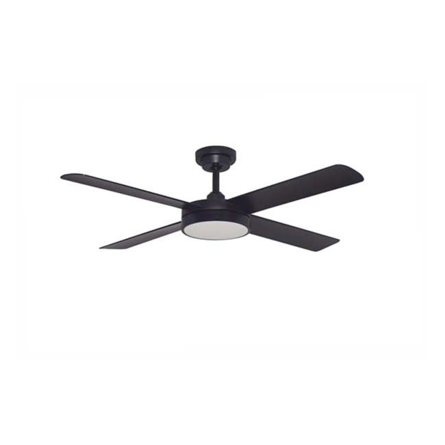 Pinnacle 52" DC Hunter Pacific Ceiling Fan and LED Light in Matt Black DCPL206