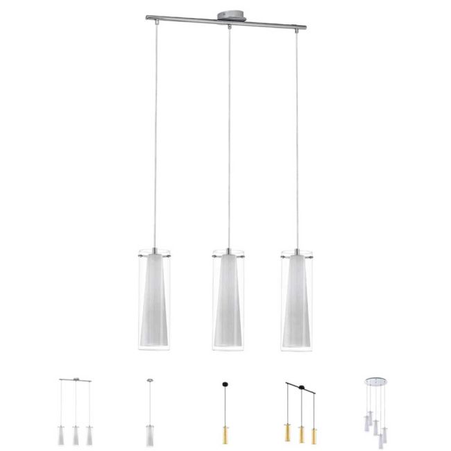 Pinto Glass Pendant Light by Eglo