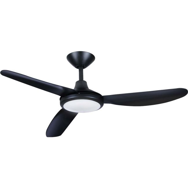 Polar V2 56" DC Hunter Pacific Ceiling Fan and LED Light in Matt Black P3BL2586