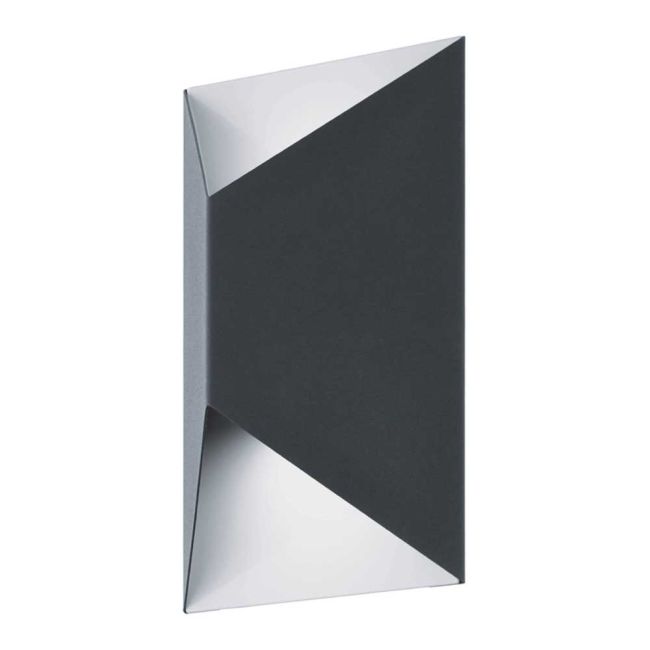 Predazzo 5W LED Anthracite and White Exterior Wall Light by Eglo