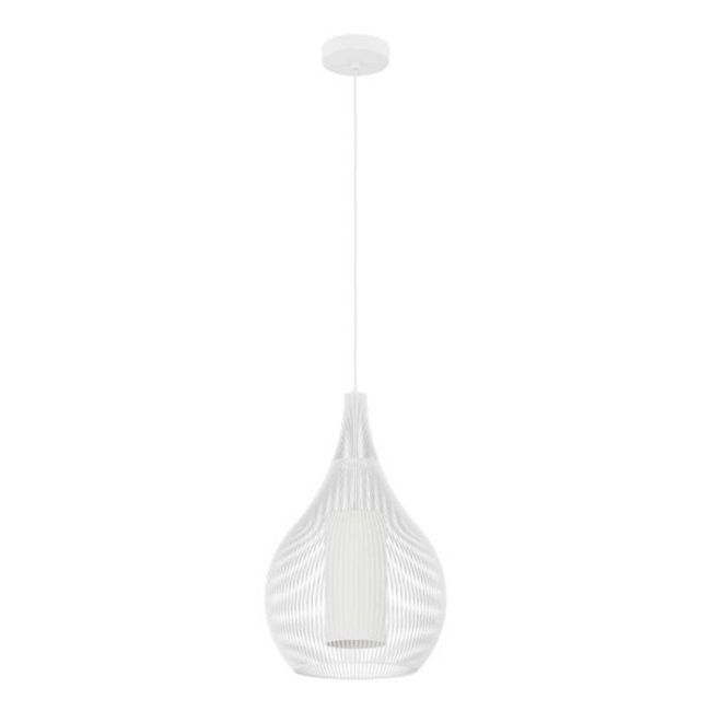 Razoni White with Satin Glass Large Pendant Light by Eglo