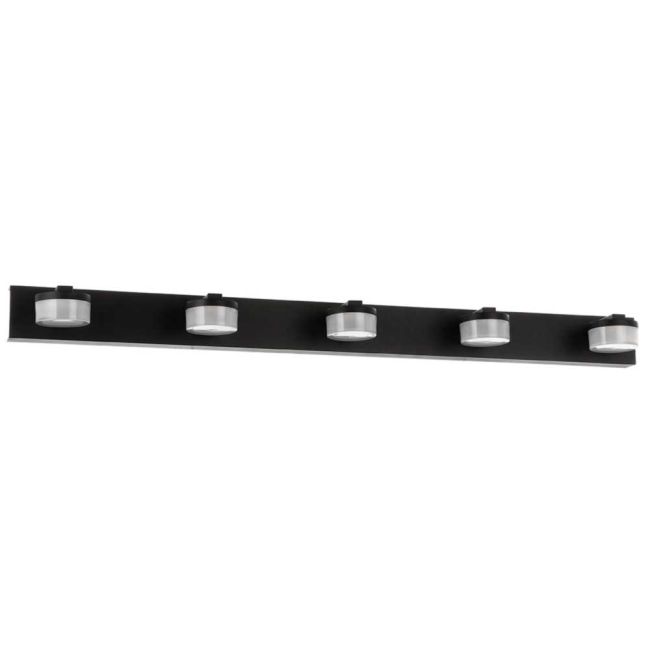 Romendo 2 Black LED 5 Light Wall Light by Eglo
