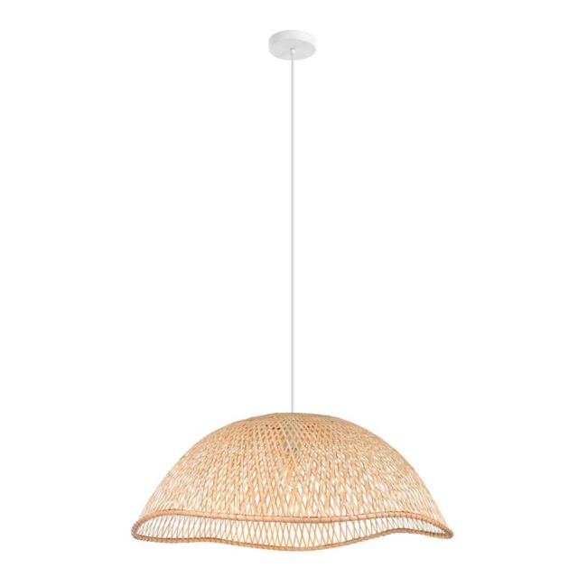 Sambucona Natural Cane E27 Pendant Light by Eglo