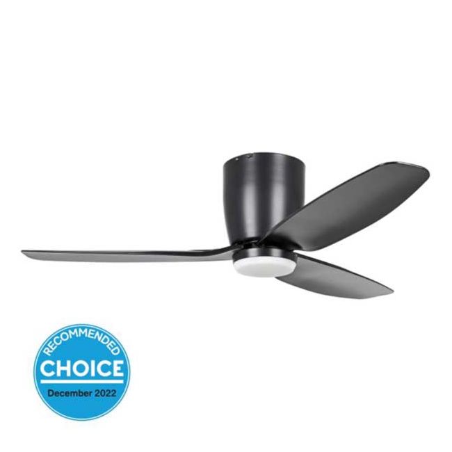 Seacliff 44" DC Eglo Ceiling Fan with LED Light in Black 20523602