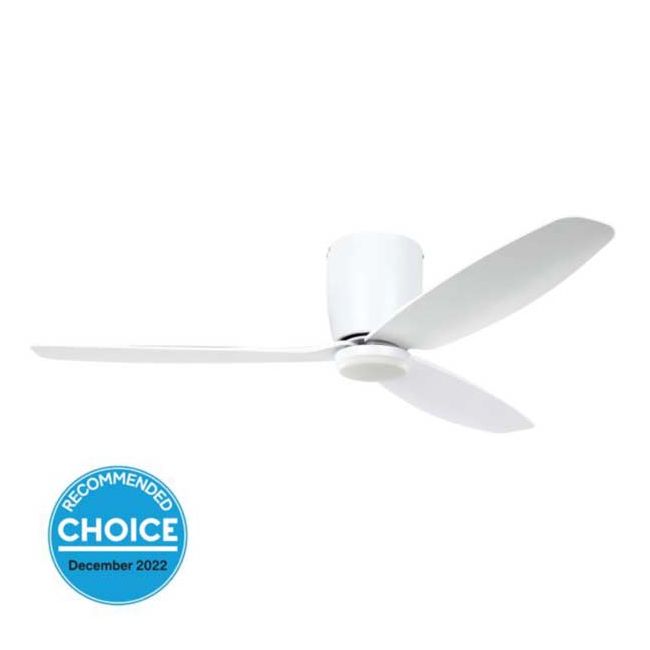 Seacliff 52" DC Eglo Ceiling Fan with LED Light in White 20523701