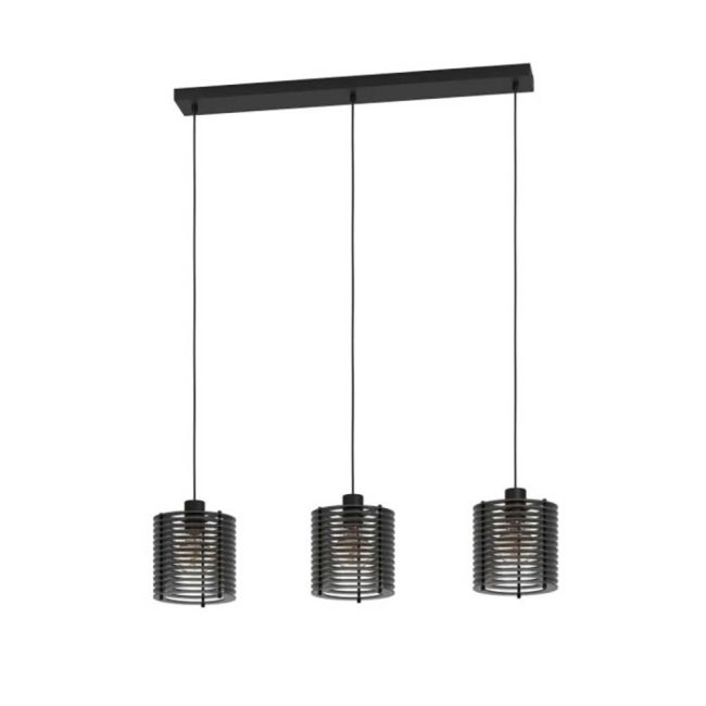 Segovia Black 3 Light Pendant by Eglo