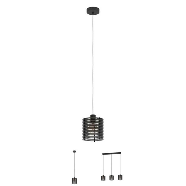 Segovia Black Pendant Light by Eglo
