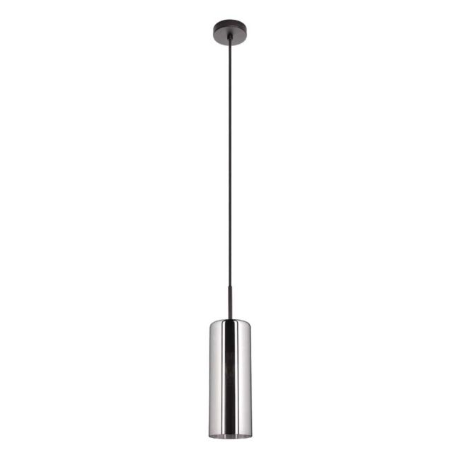 Selvino Black and Glass E27 Pendant Light by Eglo