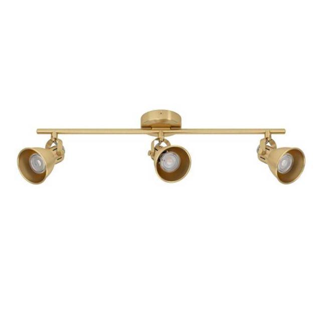 Seras Brushed Brass 3 Light 5W LED Spotlight by Eglo