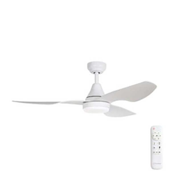 Simplicity 45" DC ThreeSixty Ceiling Fan with LED Light in Matt White SIM45MWLED