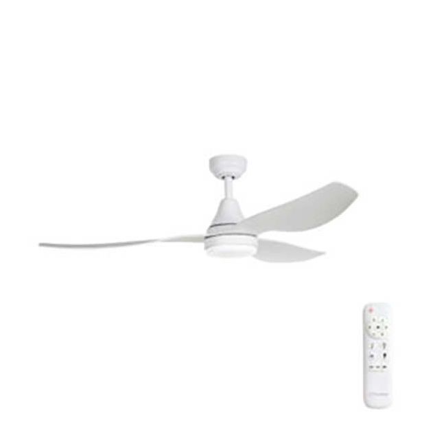 Simplicity 52" DC ThreeSixty Ceiling Fan with LED Light in Matt White SIM52MWLED