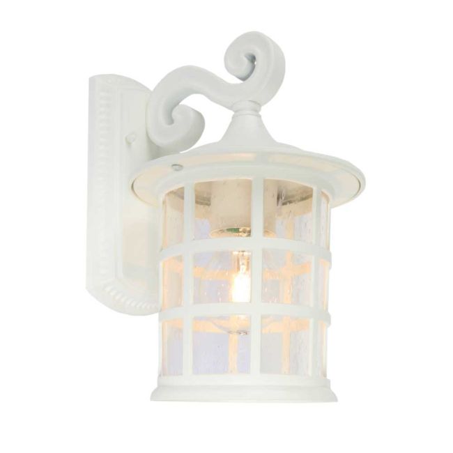Small Cougar Lighting Coventry Exterior Wall Light in White