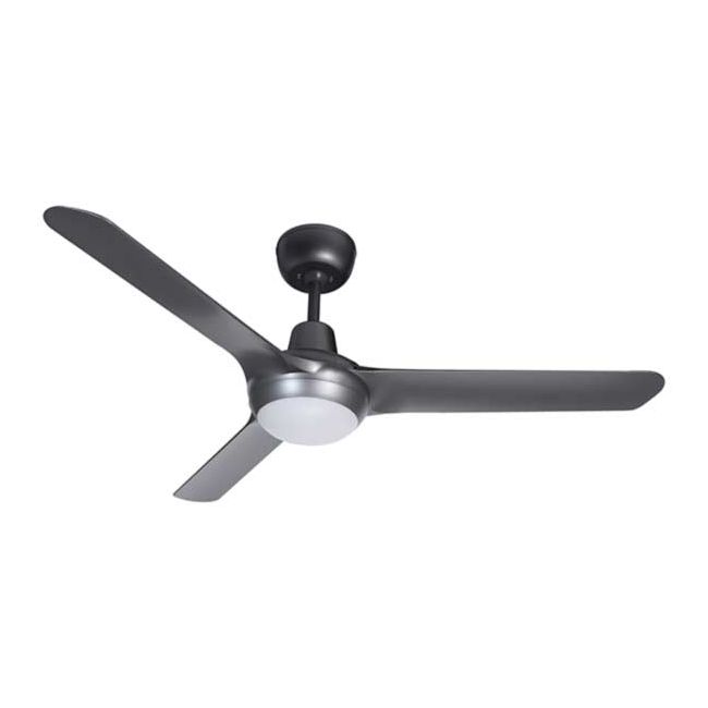 Spyda 50" AC 3 Blade Ventair Ceiling Fan with LED Light in Titanium SPY1253TI-L