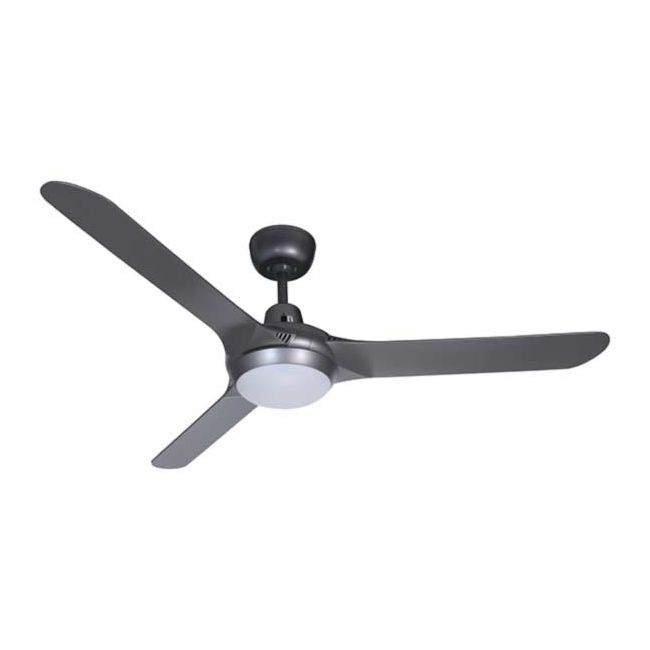Spyda 62" AC 3 Blade Ventair Ceiling Fan with LED Light in Titanium SPY1573TI-L