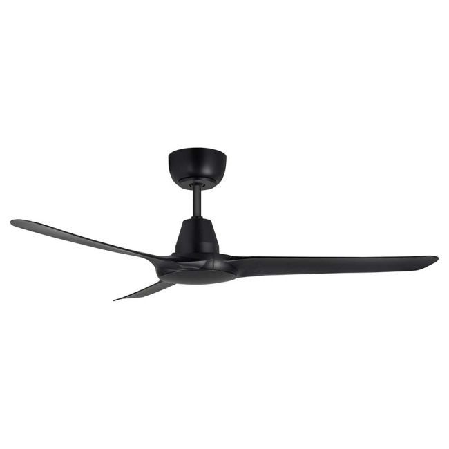 Spyda EC 50" Smart Ceiling Fan in Matte Black by Ventair SPYEC1253BL