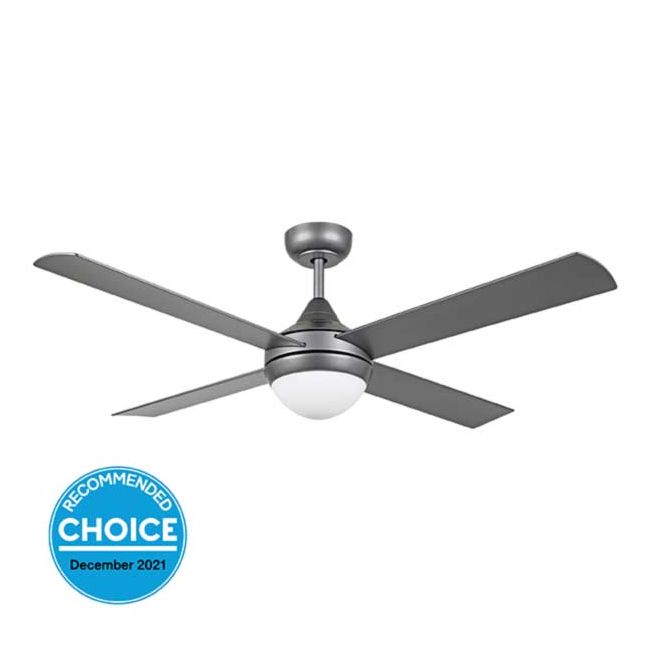 Stradbroke 48" DC Eglo Ceiling Fan with E27 Light in Titanium 20490904
