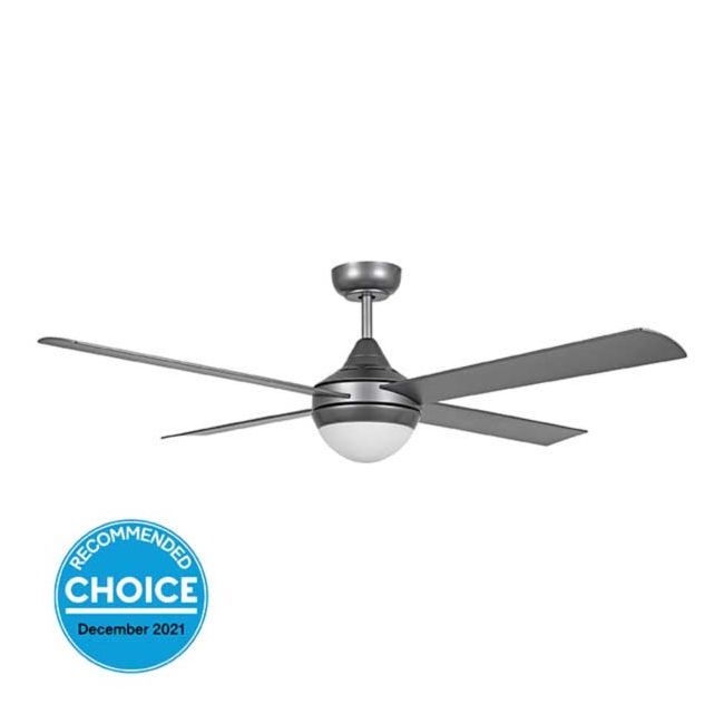 Stradbroke 52" DC Eglo Ceiling Fan with E27 Light in Titanium 20491204