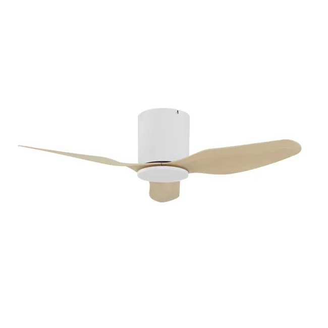 Studio White & Beechwood 42" DC Ceiling Fan by Fanco F9000-121