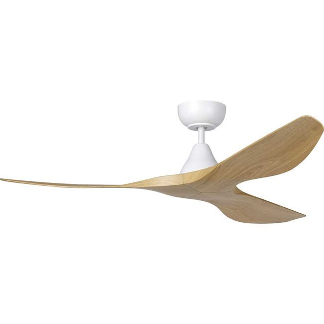 Surf 48" DC Ceiling Fan in White and Oak by Eglo 20549616