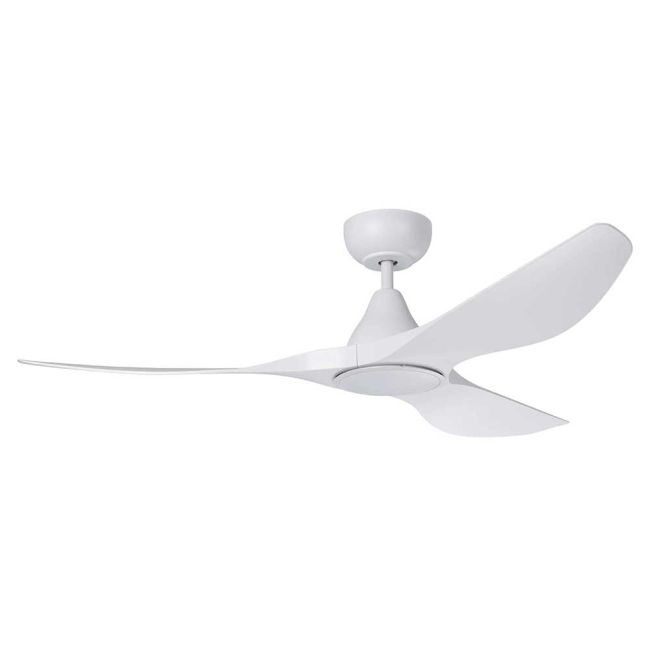 Surf 52" DC Ceiling Fan and LED Light in White by Eglo 20549901