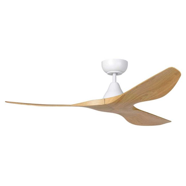 Surf 52" DC Ceiling Fan in White and Oak by Eglo 20549816