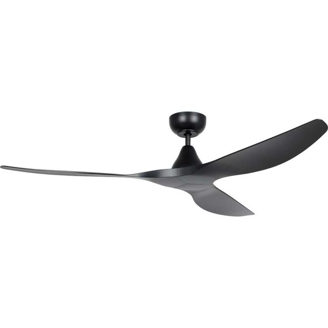 Surf 60" DC Ceiling Fan in Black by Eglo 20550102