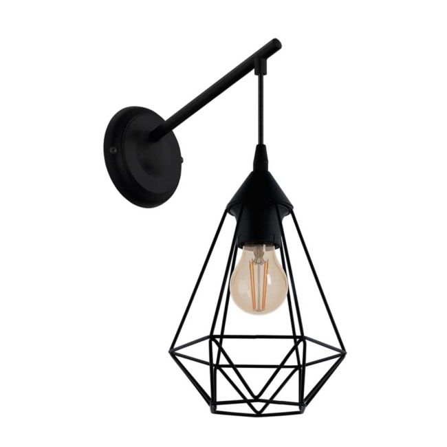 Tarbes Black Wall Light by Eglo