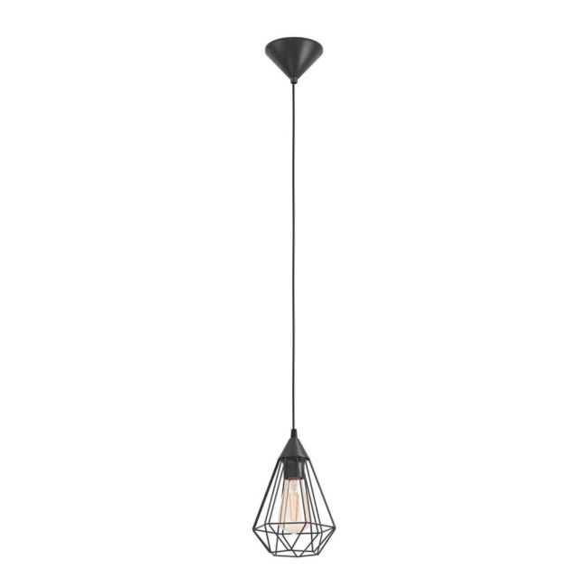 Tarbes Small Black Pendant Light by Eglo