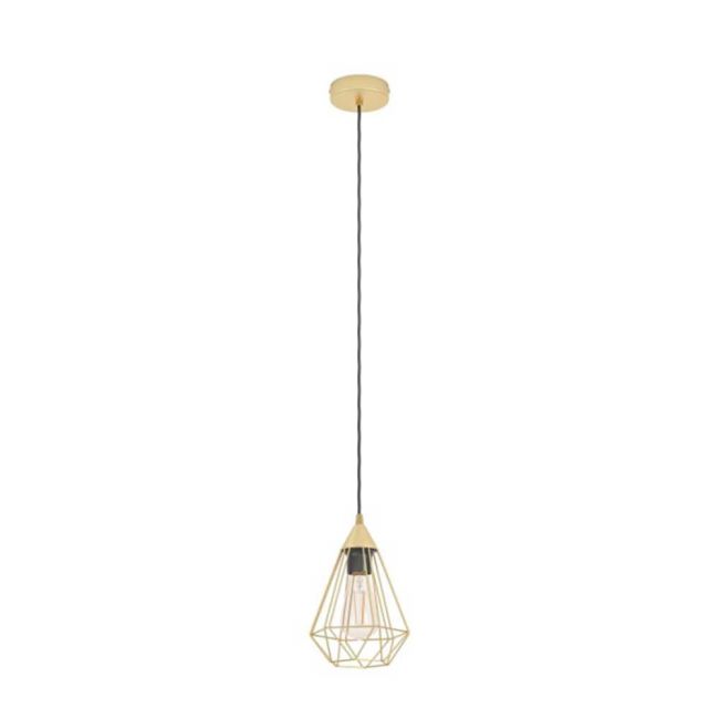 Tarbes Small Brass Pendant Light by Eglo
