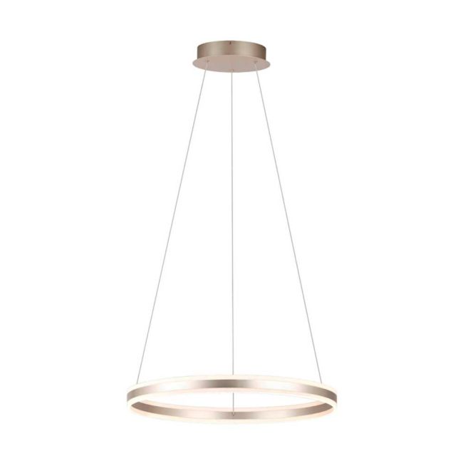 Tonarella Champagne 78W LED 1 Ring Pendant Light by Eglo