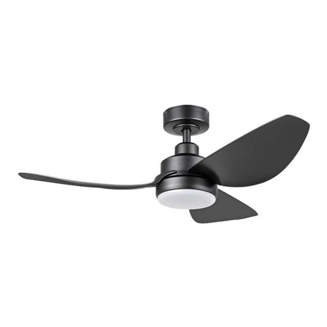 Torquay 42" DC Eglo Ceiling Fan with LED Light in Matt Black 20522602