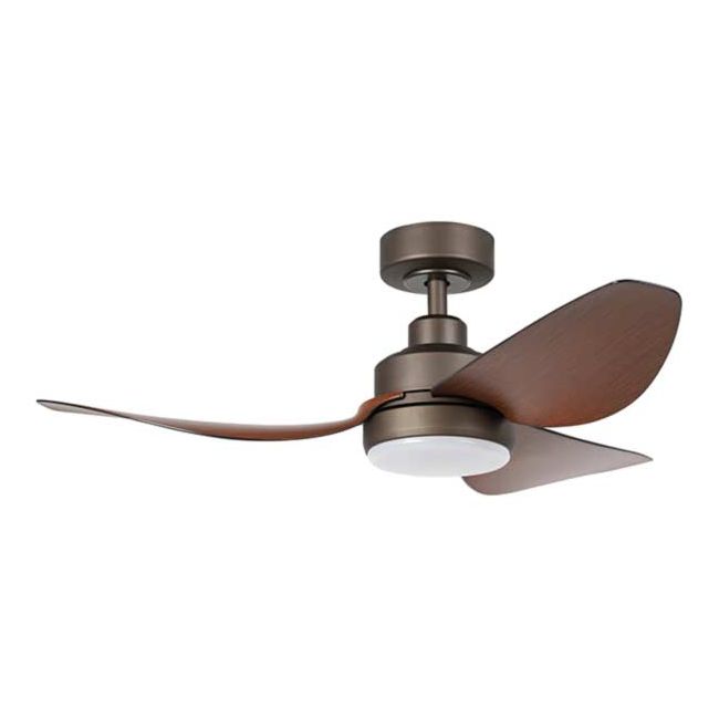 Torquay 42" DC Eglo Ceiling Fan with LED Light in Oil Rubbed Bronze and Koa 20522612