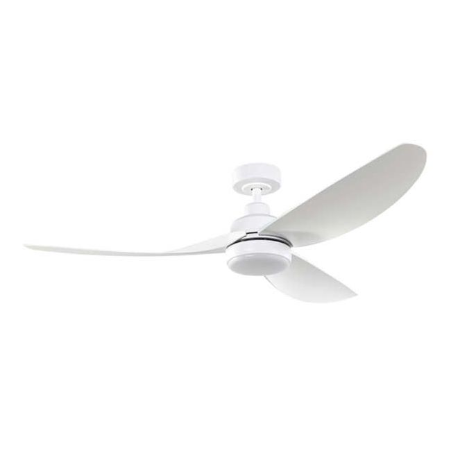 Torquay 56" DC Eglo Ceiling Fan with LED Light in Matt White 20523101