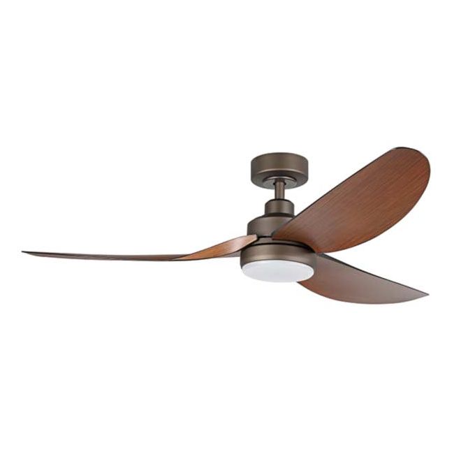 Torquay 56" DC Eglo Ceiling Fan with LED Light in Oil Rubbed Bronze and Koa 20523112
