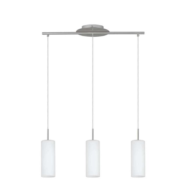 Troy 3 Opal Glass 3 Light Pendant by Eglo