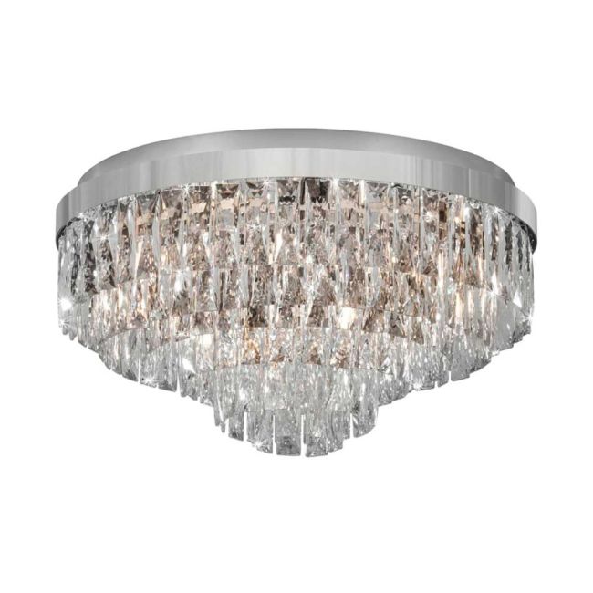 Valparaiso Chrome & Crystal 11 Light Ceiling Light by Eglo