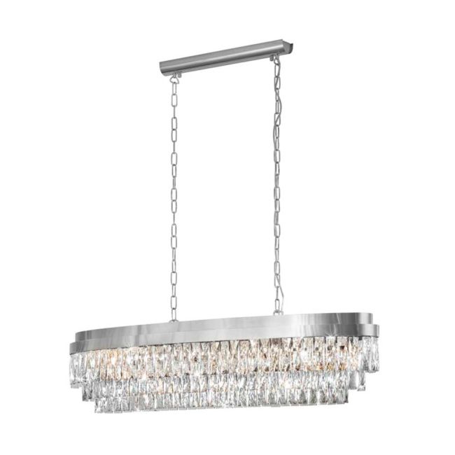 Valparaiso Chrome & Crystal 13 Light Pendant by Eglo